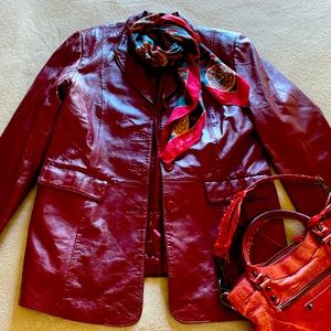 Vintage Leather Blazer
